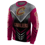 cleveland-cavaliers-armored-chevron-wine-black-hoodie-best-selling.webp