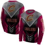 cleveland-cavaliers-armored-chevron-wine-black-hoodie-best-selling.webp