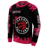 customized-toronto-raptors-swirl-impact-red-hoodie-best-selling.webp