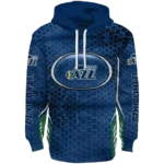 Utah Jazz Hoodie - Personalized Oval Mesh