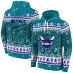 charlotte-hornets-christmas-trees-teal-hoodie-best-selling