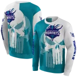 charlotte-hornets-graphic-punisher-teal-white-hoodie-best-selling
