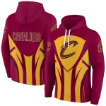 cleveland-cavaliers-concentric-lines-wine-black-hoodie-best-selling