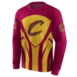cleveland-cavaliers-concentric-lines-wine-black-hoodie-best-selling
