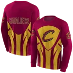 cleveland-cavaliers-concentric-lines-wine-black-hoodie-best-selling