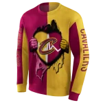 cleveland-cavaliers-heartbeat-graphic-wine-hoodie-best-selling