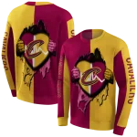 cleveland-cavaliers-heartbeat-graphic-wine-hoodie-best-selling