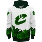 Cleveland Cavaliers Hoodie - White Green – Lucky Motif Design