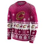 cleveland-cavaliers-reindeer-motif-wine-hoodie-best-selling