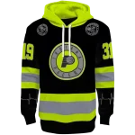 Indiana Pacers Hoodie - Neon Green Black – Custom Safety Design