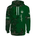 Milwaukee Bucks Hoodie - Green with Custom Deer Silhouette