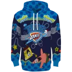 Oklahoma City Thunder Hoodie - Spongebob Patrick Star Blue