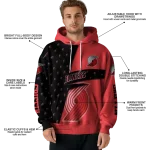 custom-portland-trail-blazers-abstract-shape-red-hoodie-best-selling