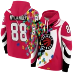 custom-toronto-raptors-puzzle-pieces-red-hoodie-best-selling