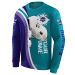 customized-charlotte-hornets-peeking-snoopy-teal-hoodie-best-selling