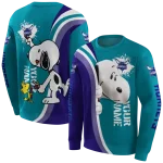 customized-charlotte-hornets-peeking-snoopy-teal-hoodie-best-selling