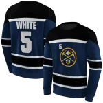 customized-denver-nuggets-striped-pattern-blue-hoodie-best-selling