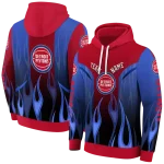 customized-detroit-pistons-flame-design-red-hoodie-best-selling