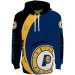 Indiana Pacers Hoodie - Custom Blue Black Minimalist