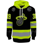 Miami Heat Hoodie - Neon Green Black – Custom Safety Design