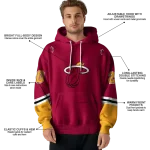 customized-miami-heat-striped-sleeves-red-hoodie-best-selling