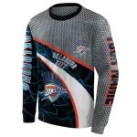 customized-oklahoma-city-thunder-hexagonal-mesh-blue-black-gray-hoodie-best-selling