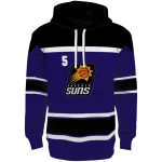 Phoenix Suns Hoodie - Purple Striped – Custom NBA Fan Gear