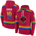 customized-toronto-raptors-rainbow-stripes-red-hoodie-best-selling