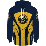 Denver Nuggets Hoodie - Blue Black – Concentric Lines Design