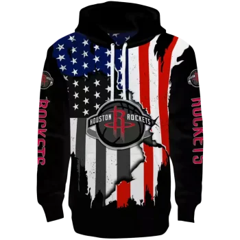 Houston Rockets Hoodie - Black - American Pride Design