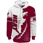 Miami Heat Hoodie - Red & White Triangular Pattern – NBA Gear