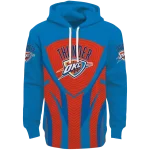 Oklahoma City Thunder Hoodie - Blue Black – Concentric Lines Design