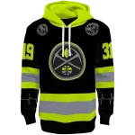 Denver Nuggets Hoodie - Black Neon Green – Personalized Safety Design