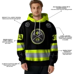 personalized-denver-nuggets-safety-motif-black-neon-green-hoodie-best-selling