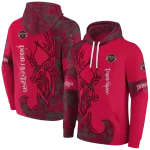 personalized-houston-rockets-deer-silhouette-red-hoodie-best-selling