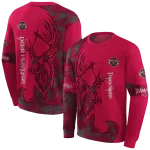 personalized-houston-rockets-deer-silhouette-red-hoodie-best-selling