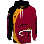 Miami Heat Hoodie - Custom Red Black - Minimalist Design