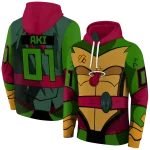 personalized-miami-heat-superhero-armor-red-green-hoodie-best-selling