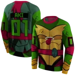 personalized-miami-heat-superhero-armor-red-green-hoodie-best-selling