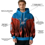 personalized-oklahoma-city-thunder-flame-design-blue-hoodie-best-selling