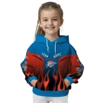 personalized-oklahoma-city-thunder-flame-design-blue-hoodie-best-selling