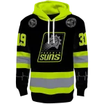 Phoenix Suns Hoodie - Personalized Black Neon Green – Safety Design