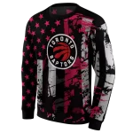 personalized-toronto-raptors-distressed-flag-red-black-hoodie-best-selling