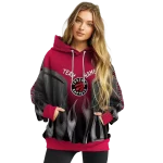 personalized-toronto-raptors-flame-design-red-hoodie-best-selling