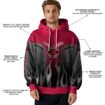 personalized-toronto-raptors-flame-design-red-hoodie-best-selling