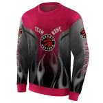 personalized-toronto-raptors-flame-design-red-hoodie-best-selling