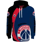 Washington Wizards Hoodie - Custom Blue Black Minimalist