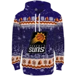 Phoenix Suns Hoodie - Purple - Christmas Tree Design Sweatshirt
