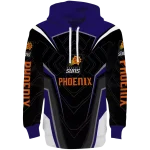 Phoenix Suns Hoodie - Purple Black with Futuristic Design