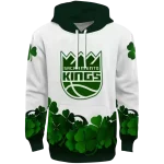 Sacramento Kings Hoodie - White & Green – Lucky Motif Design